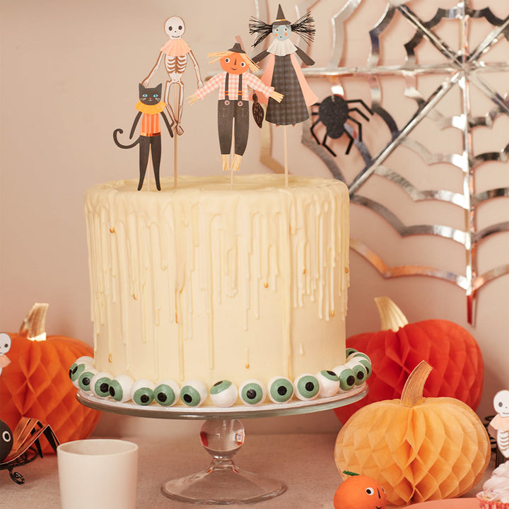 PUMPKIN PATCH CAKE TOPPERS Meri Meri Halloween Baking Bonjour Fete - Party Supplies
