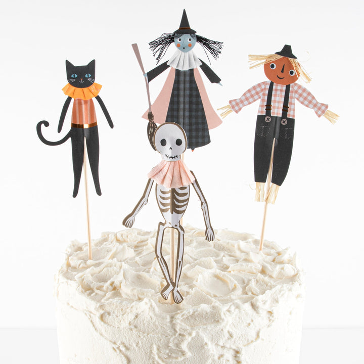 PUMPKIN PATCH CAKE TOPPERS Meri Meri Halloween Baking Bonjour Fete - Party Supplies