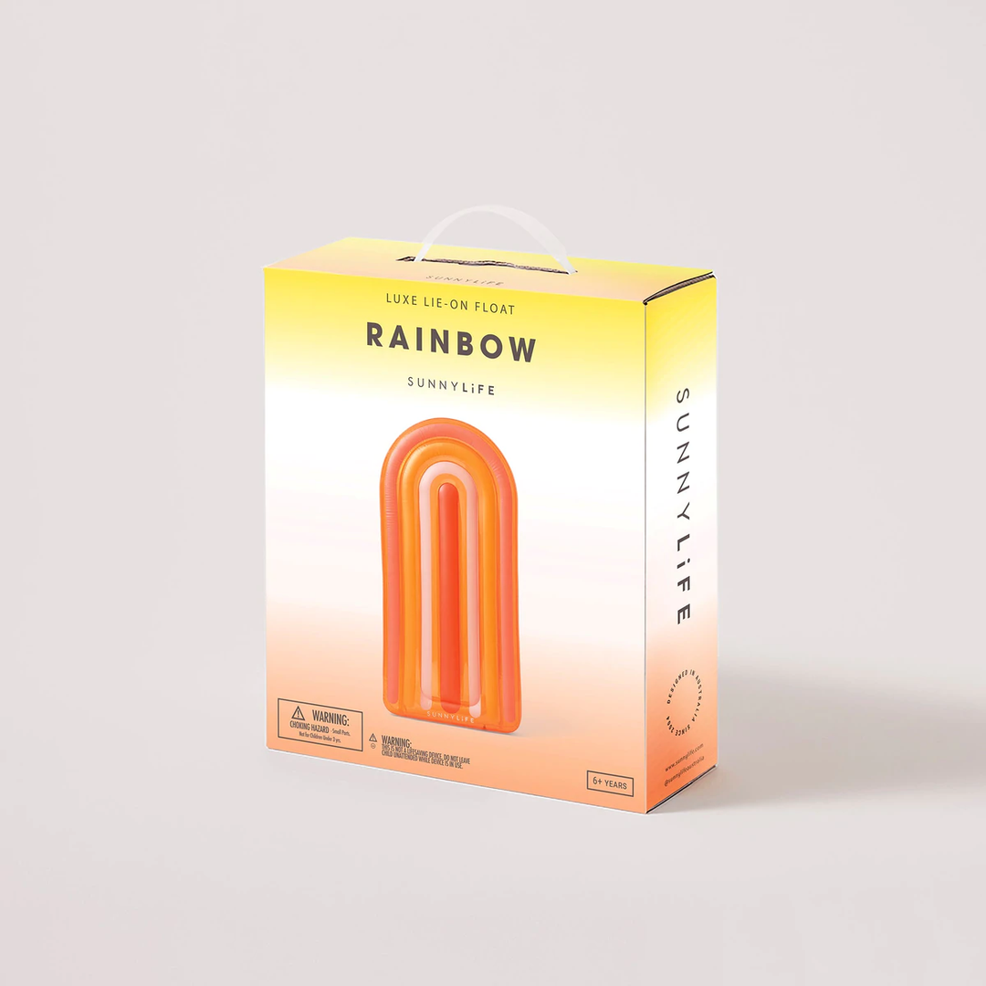 RAINBOW LUXE LIE-ON FLOAT Sunnylife Pool & Beach Bonjour Fete - Party Supplies