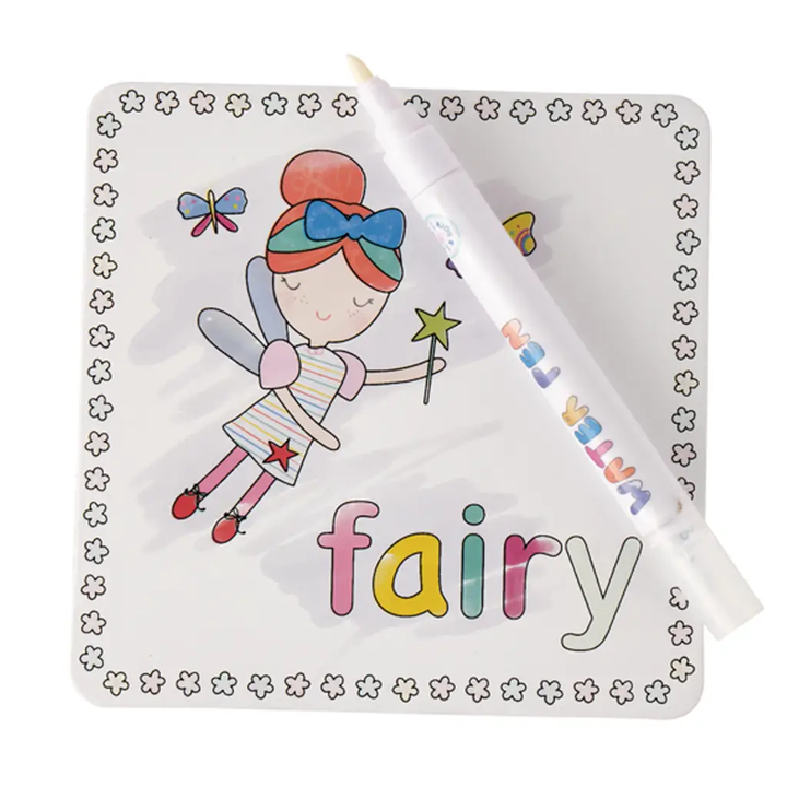 RAINBOW FAIRY THEMED WATER COLORING ACTIVITY Floss & Rock Toy Bonjour Fete - Party Supplies