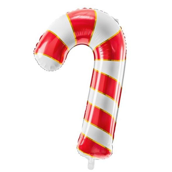 RED CANDY CANE BALLOON Party Deco Bonjour Fete - Party Supplies