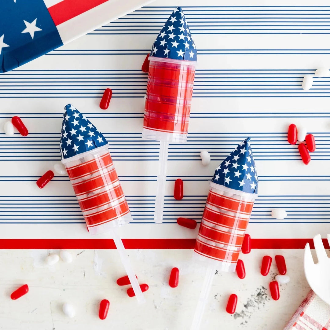 ROCKET 4TH OF JULY TREAT POPPERS My Mind’s Eye 0 Faire Bonjour Fete - Party Supplies