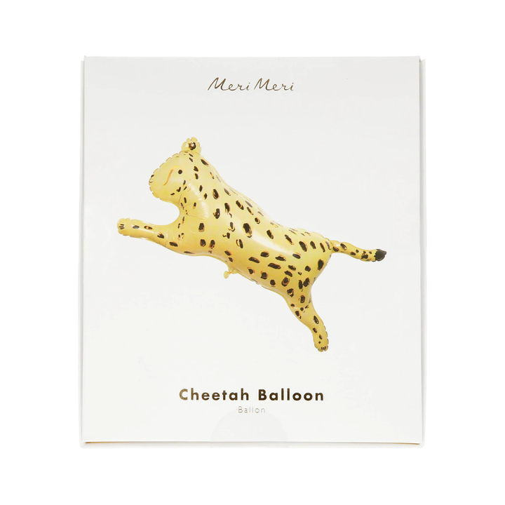 SAFARI CHEETAH FOIL BALLOON BY MERI MERI Meri Meri Balloon Bonjour Fete - Party Supplies