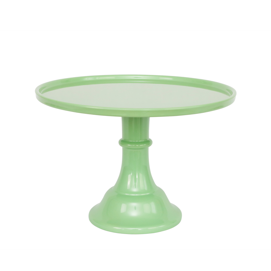 SAGE GREEN MELAMINE CAKE STAND Joyeux Cake Stands Bonjour Fete - Party Supplies