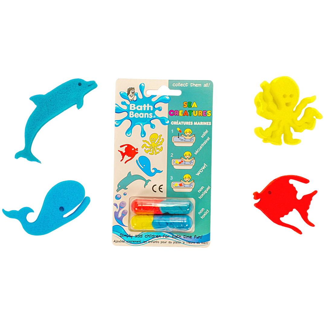 BATH BEANS - SEA CREATURES BY THE BEAN PEOPLE The Bean People Bonjour Fete - Party Supplies