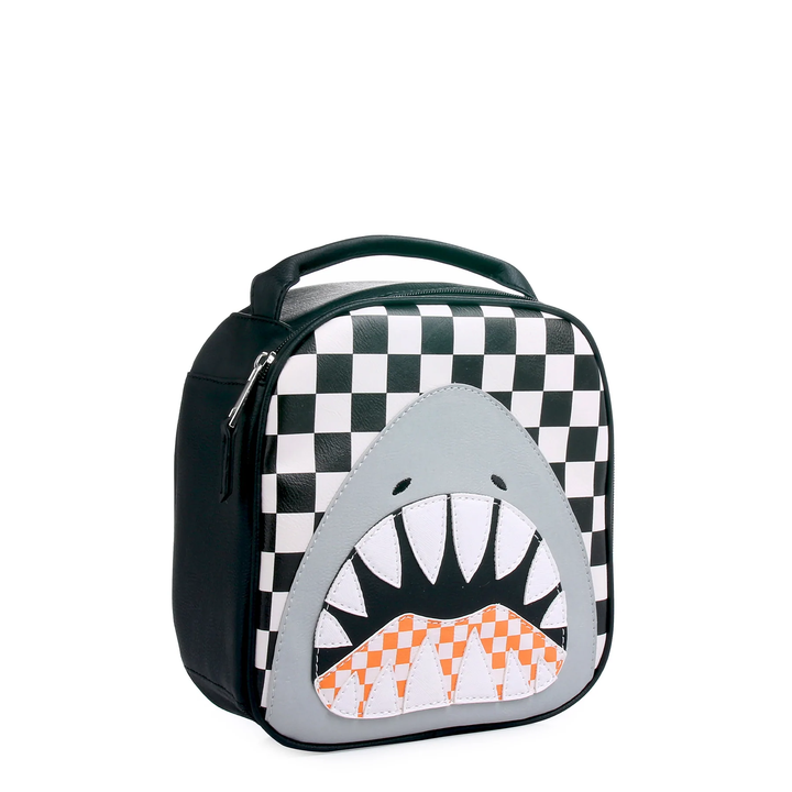SHARK CHECKERBOARD LUNCH BAG OMG Accessories Lunch & Backpack Bonjour Fete - Party Supplies
