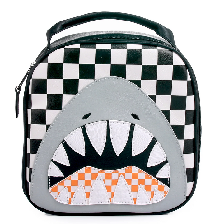 SHARK CHECKERBOARD LUNCH BAG OMG Accessories Lunch & Backpack Bonjour Fete - Party Supplies
