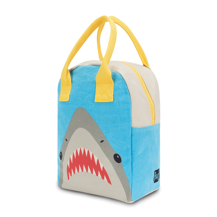 SHARK ZIPPER LUNCH BAG Fluf Lunch Box Bonjour Fete - Party Supplies