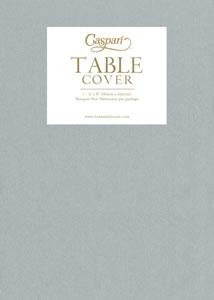 SILVER PAPER LINEN LIKE TABLE COVER Caspari Table Cover Bonjour Fete - Party Supplies
