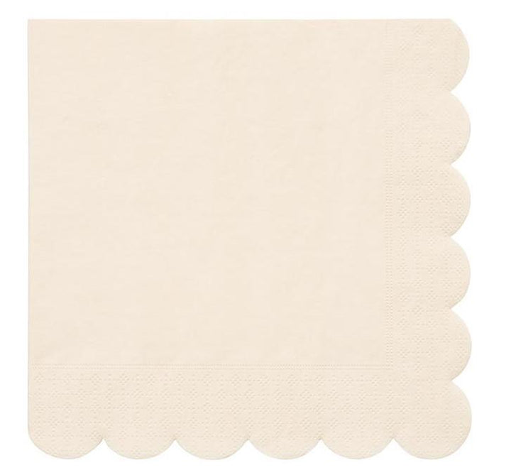SIMPLY ECO CREAM NAPKINS Meri Meri Napkins Bonjour Fete - Party Supplies