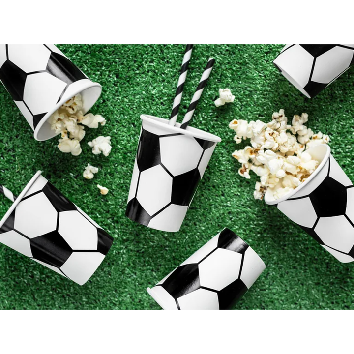SOCCER PAPER CUPS Party Deco Cups Bonjour Fete - Party Supplies