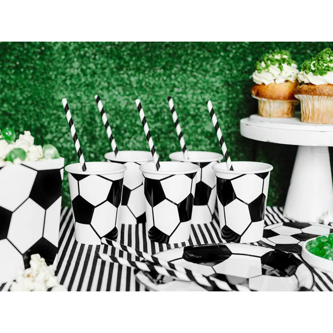 SOCCER PAPER CUPS Party Deco Cups Bonjour Fete - Party Supplies
