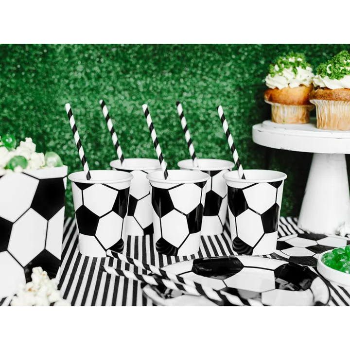 SOCCER PAPER CUPS Party Deco Cups Bonjour Fete - Party Supplies