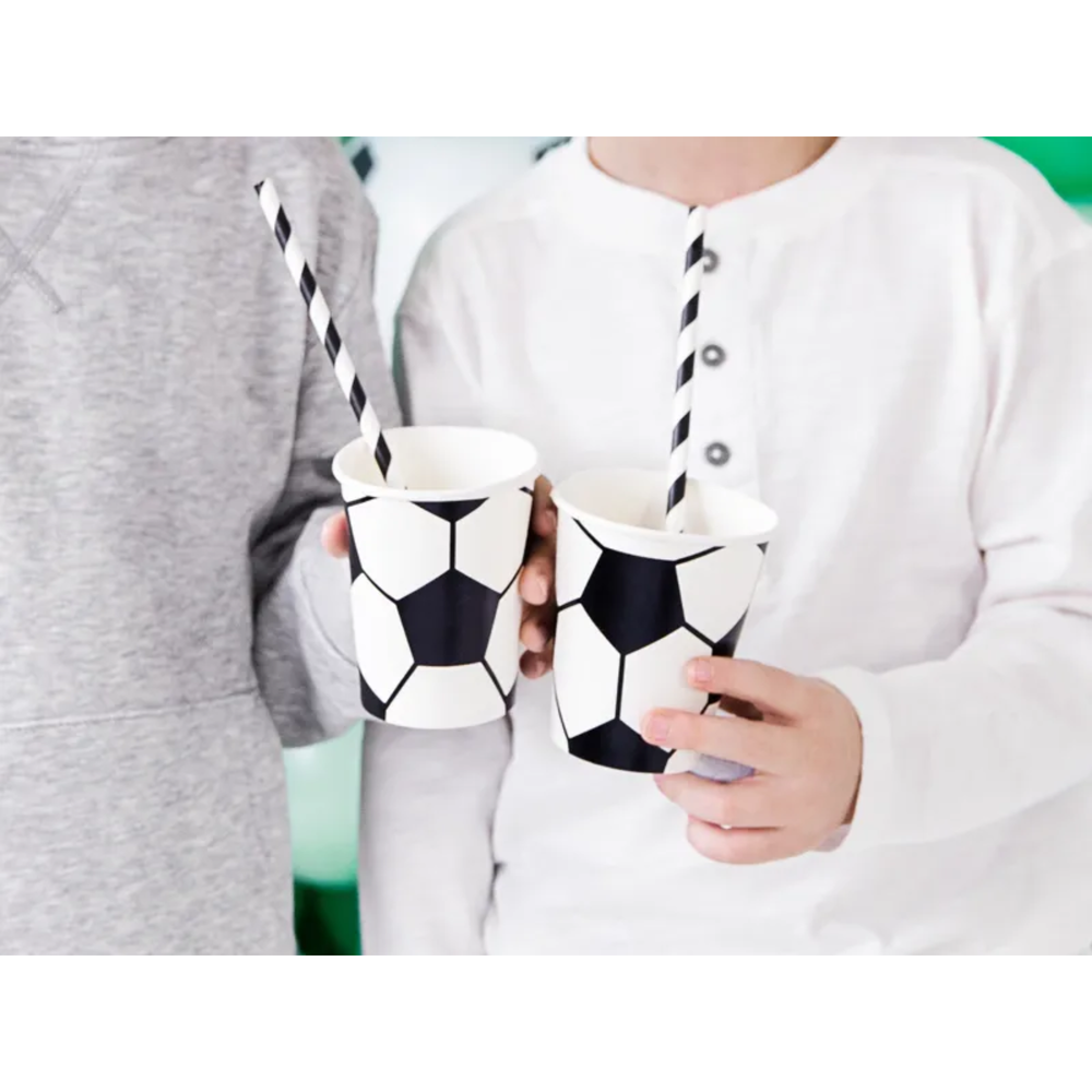 SOCCER PAPER CUPS Party Deco Cups Bonjour Fete - Party Supplies