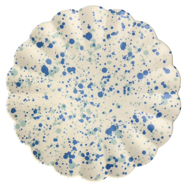 SPECKLED BAMBOO PLATES - party supplies'