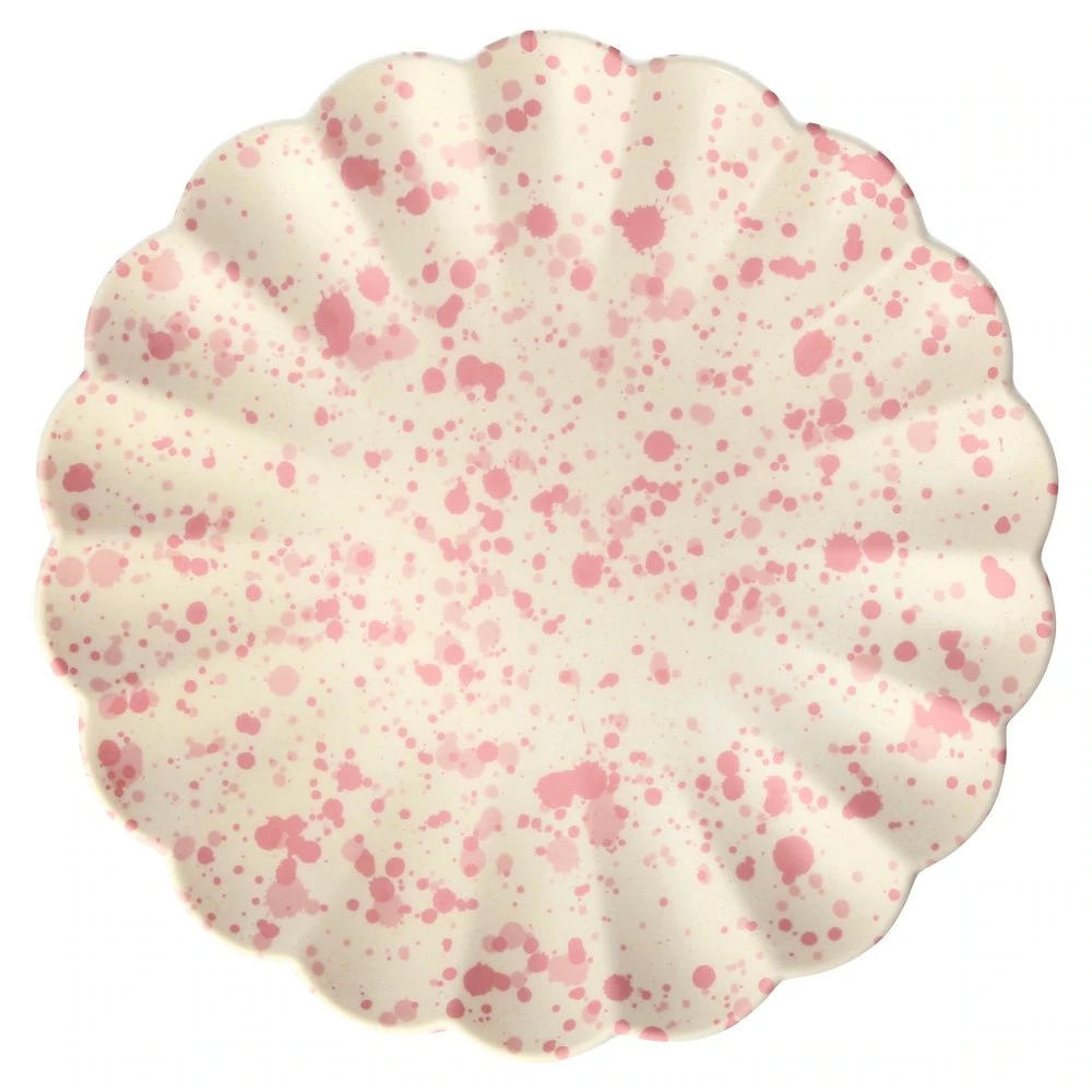 SPECKLED BAMBOO PLATES - party supplies