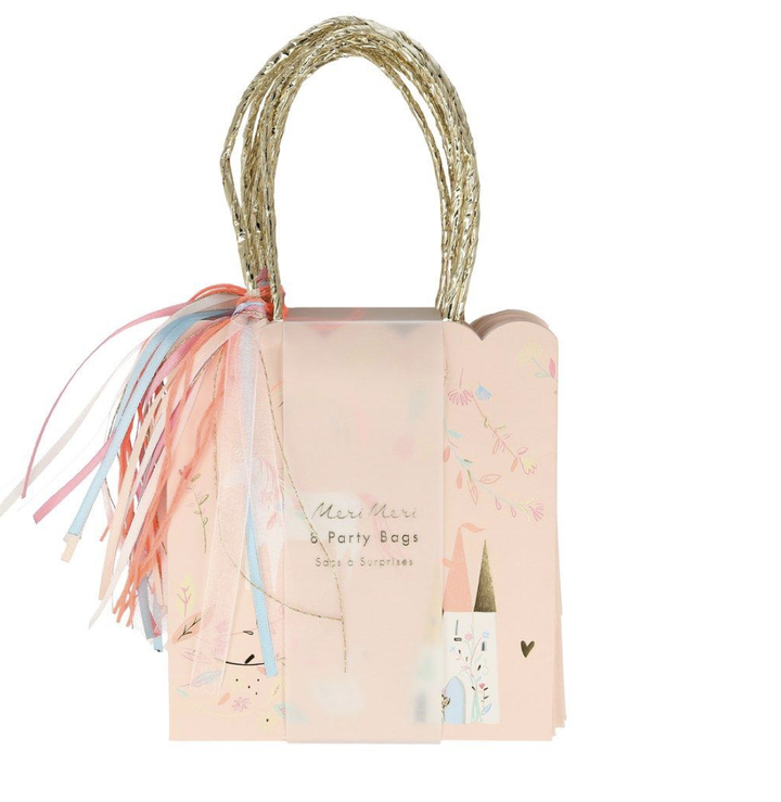 PRINCESS PARTY TREAT BAGS Meri Meri Favor Bag Bonjour Fete - Party Supplies