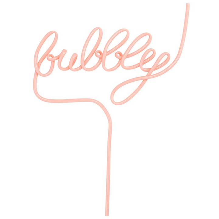 WORD STRAW - BUBBLY Santa Barbara Design Studio by Creative Brands STRAWS Bonjour Fete - Party Supplies