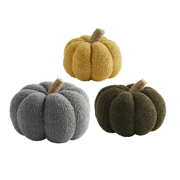 SHEARLING PUMPKINS BY MUD PIE Mud Pie CHRISTMAS DECOR Bonjour Fete - Party Supplies