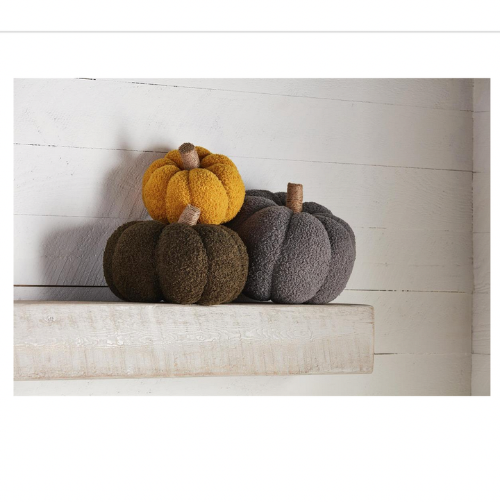 SHEARLING PUMPKINS BY MUD PIE Mud Pie CHRISTMAS DECOR Bonjour Fete - Party Supplies