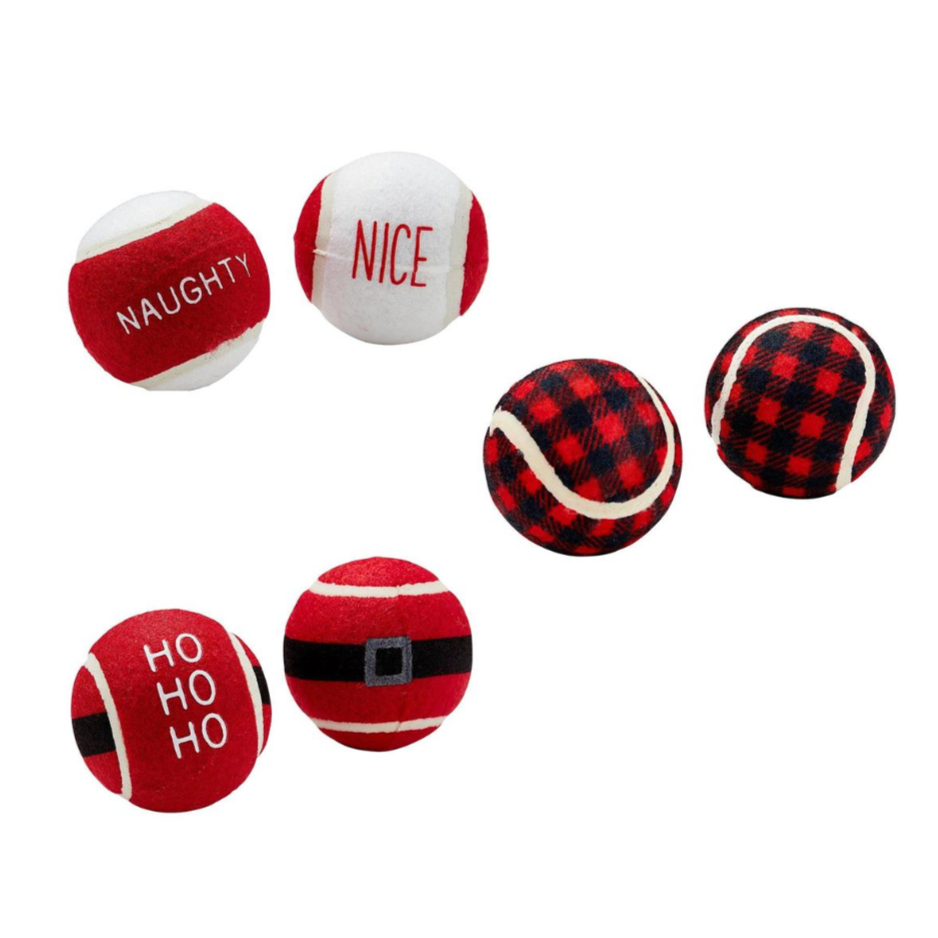 CHRISTMAS TENNIS BALL BUCKET BY MUD PIE Mud Pie Christmas Favor Bonjour Fete - Party Supplies