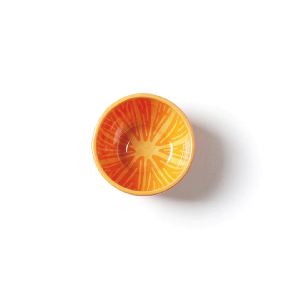 ORANGE APPETIZER BOWL Coton Colors Bonjour Fete - Party Supplies