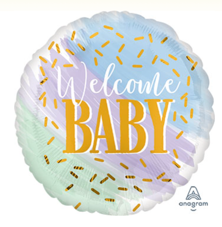 WELCOME BABY BALLOON Anagram Balloons Bonjour Fete - Party Supplies