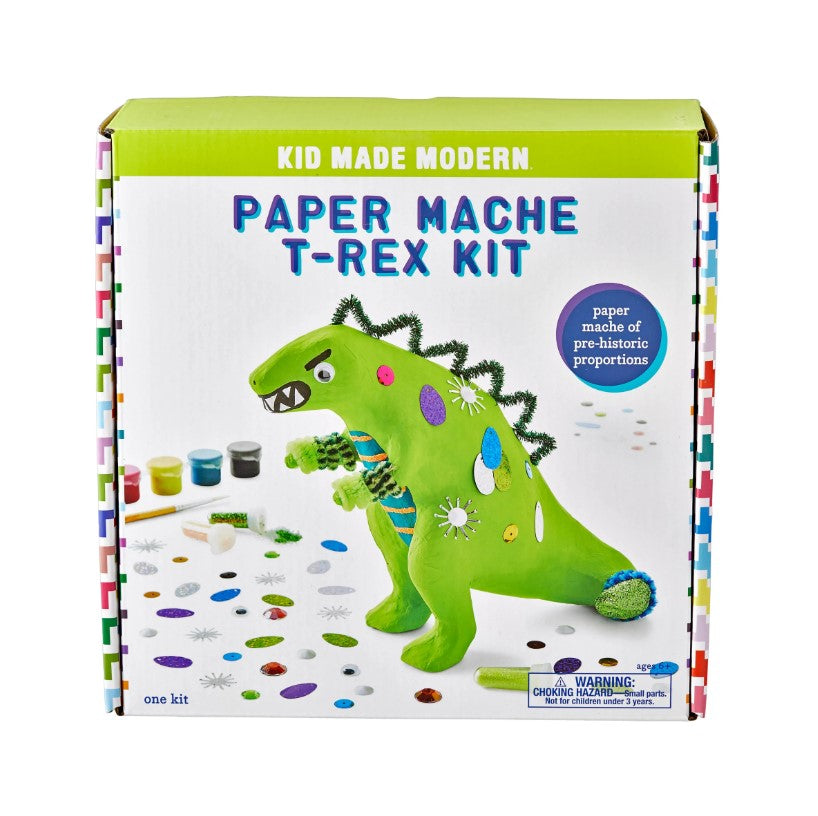 PAPER MACHE T-REX KIT Kid Made Modern Bonjour Fete - Party Supplies