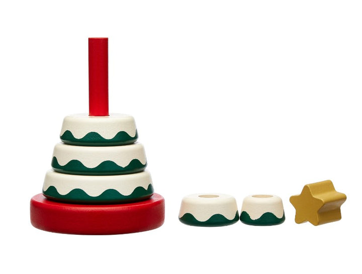CHRISTMAS TREE HOLIDAY STACK TOY Pearhead Christmas Toy Bonjour Fete - Party Supplies