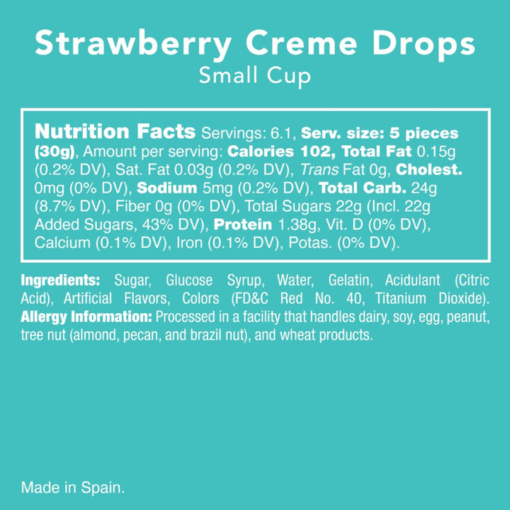 Strawberry Creme Drops Candy Club Candy Bonjour Fete - Party Supplies