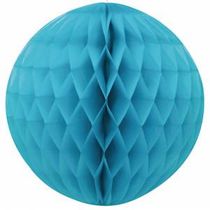 TURQUOISE HONEYCOMB TISSUE BALL My Little Day Hanging Decor Bonjour Fete - Party Supplies