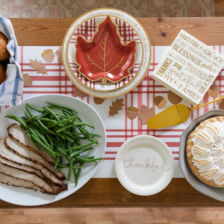 HARVEST WORDS CHARGER PLATE My Mind’s Eye Plates Bonjour Fete - Party Supplies