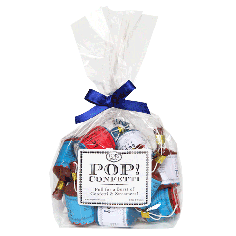 4TH OF JULY CONFETTI POP BAG TOPS MALIBU 4th of July Favors Bonjour Fete - Party Supplies