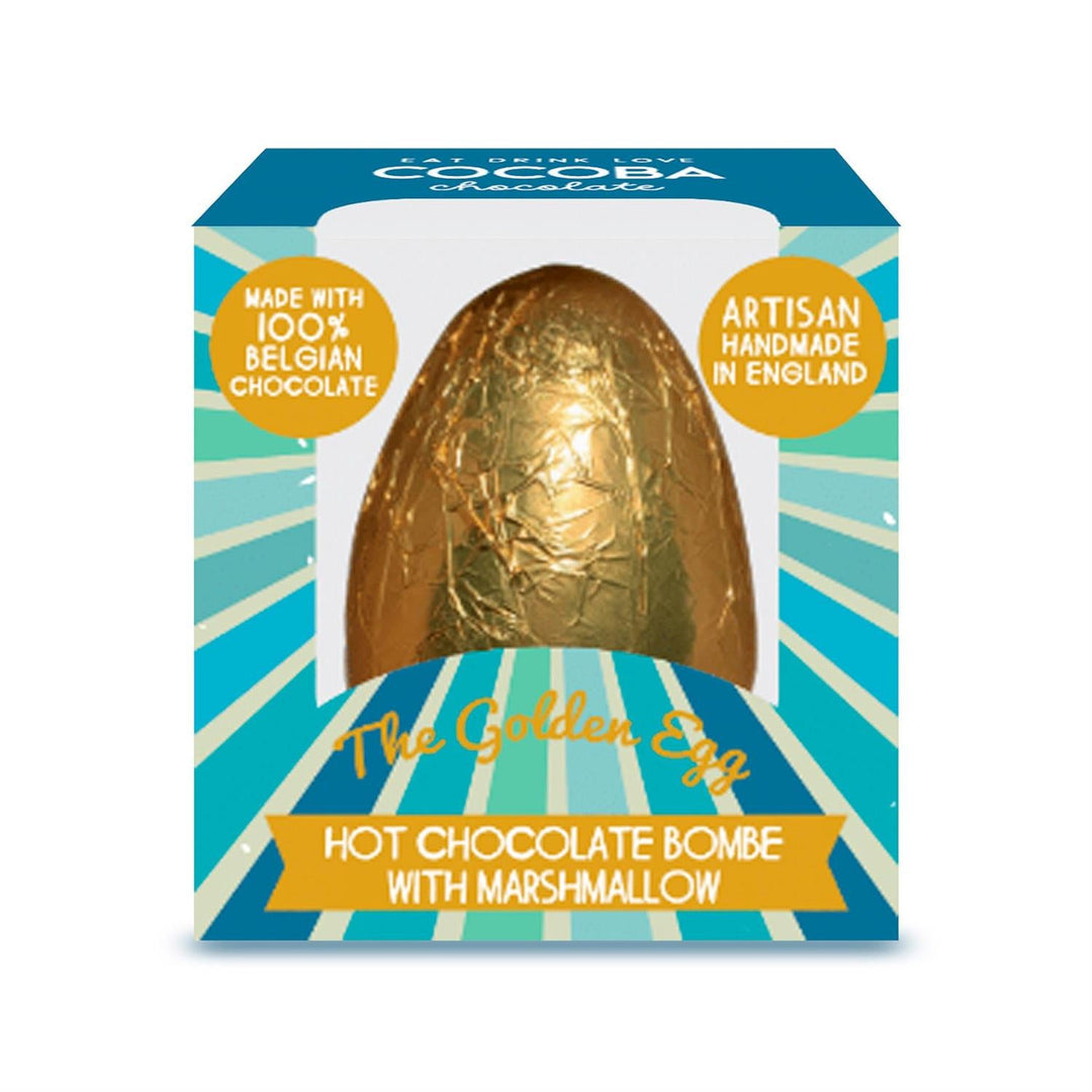 GOLDEN EGG HOT COCOA BOMBE Two's Company Bonjour Fete - Party Supplies