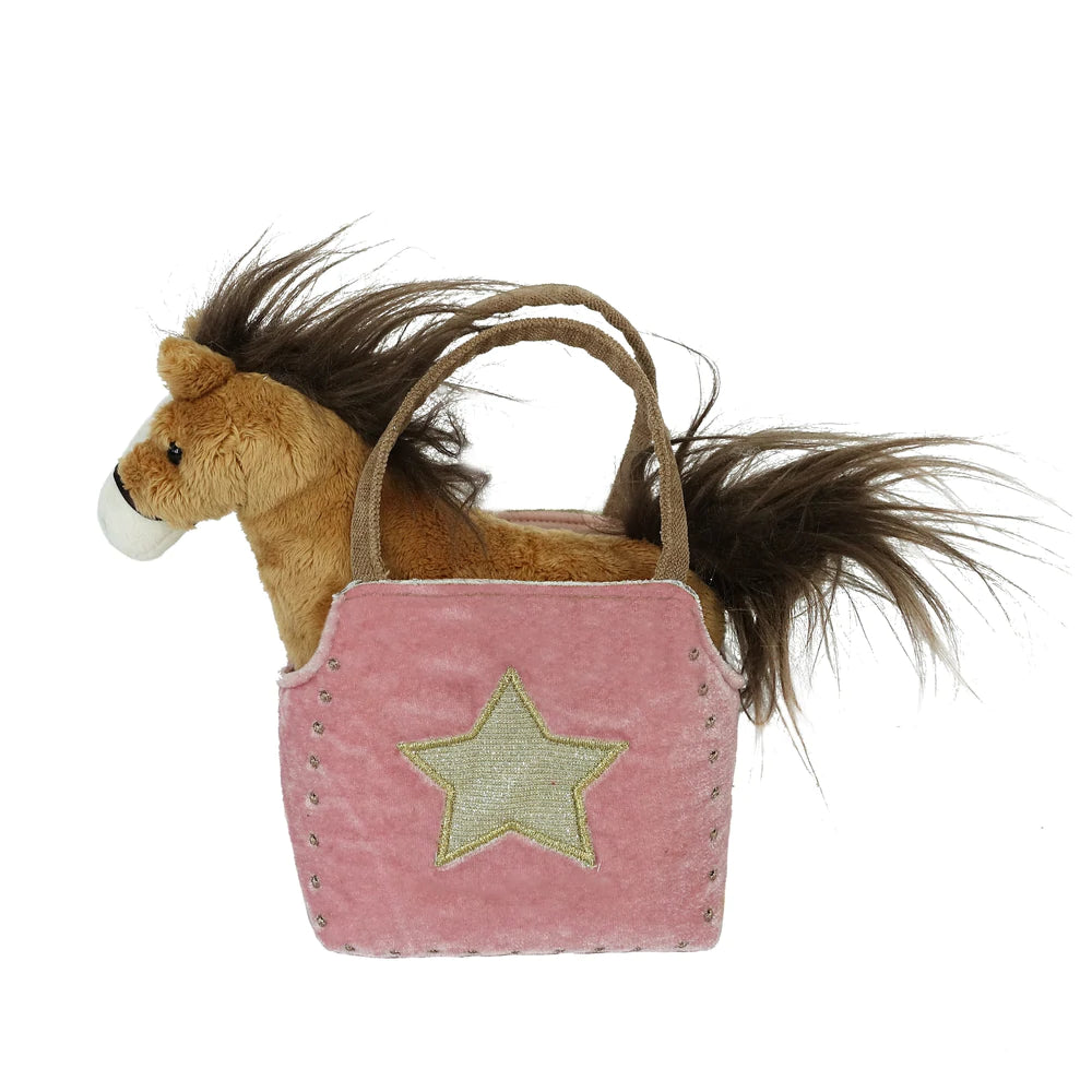 TRUFFLES HORSE & PURSE SET Mon Ami Dolls & Stuffed Animals Bonjour Fete - Party Supplies
