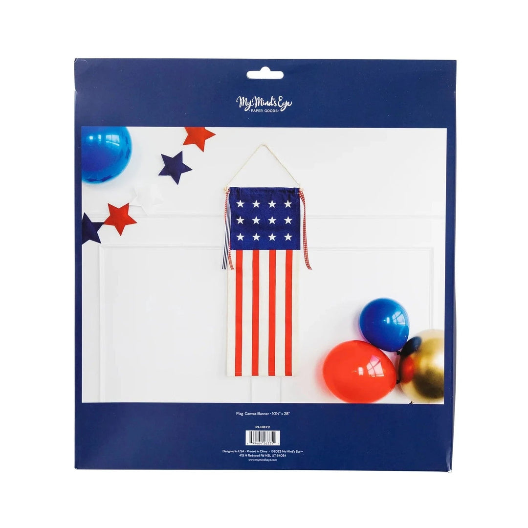 USA FLAG HANGING CANVAS BANNER – Bonjour Fête