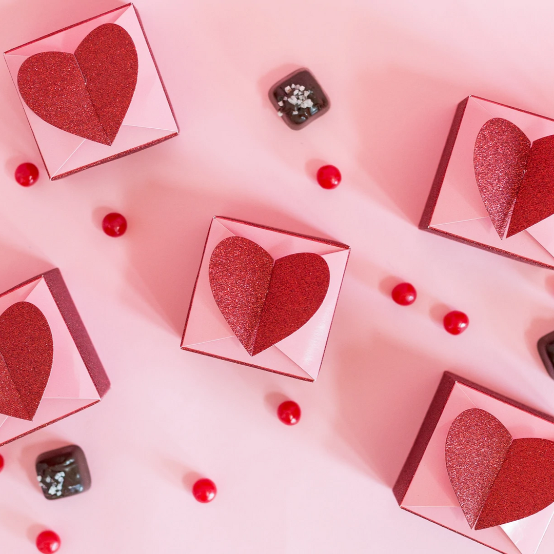 Valentine Heart Favor Boxes My Mind’s Eye Valentines Party Favors Bonjour Fete - Party Supplies