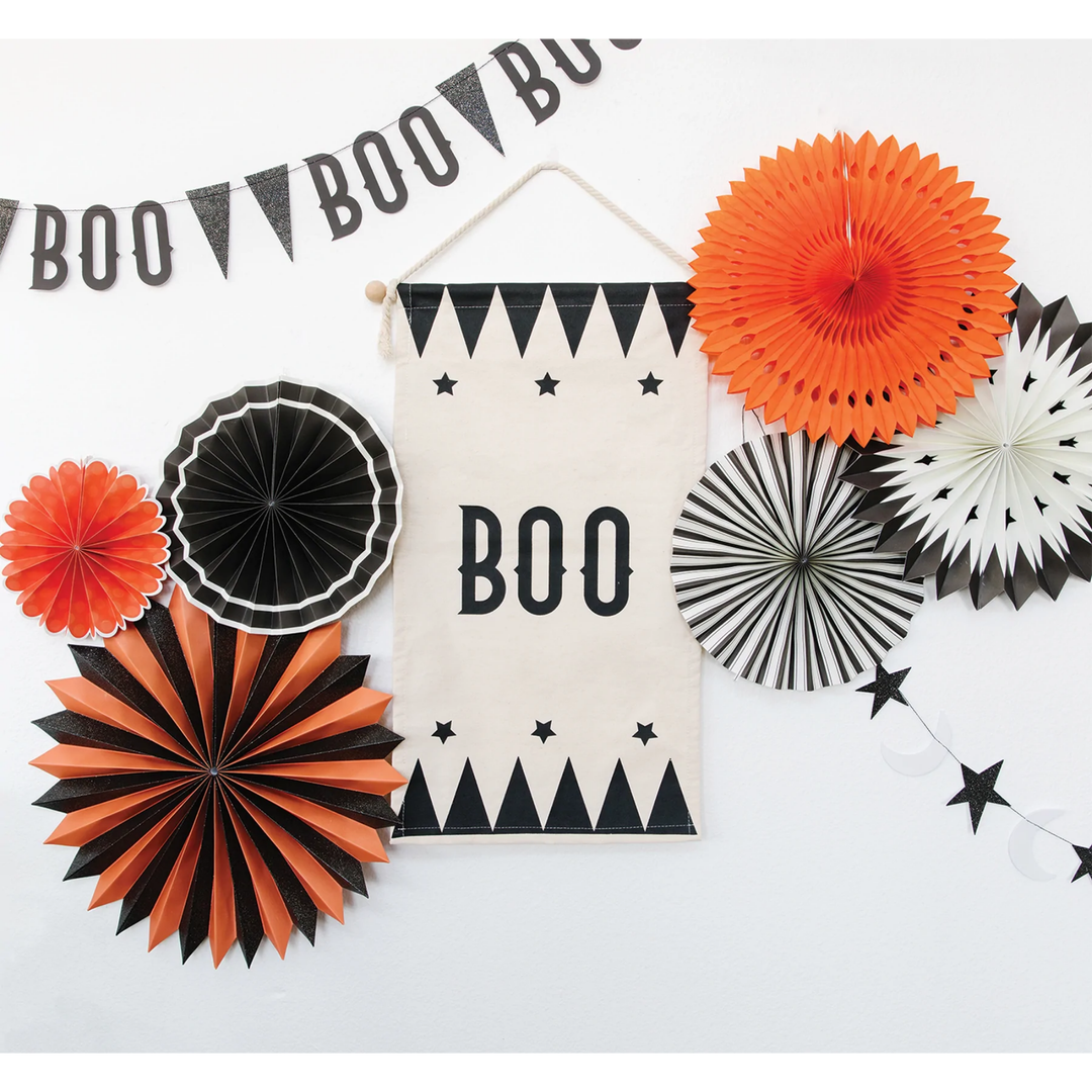 Buy Black and White Party Decorations Halloween Party Decorations Retro  Halloween Decor Black Party Decorations Decorative Paper Fans Online in  India 