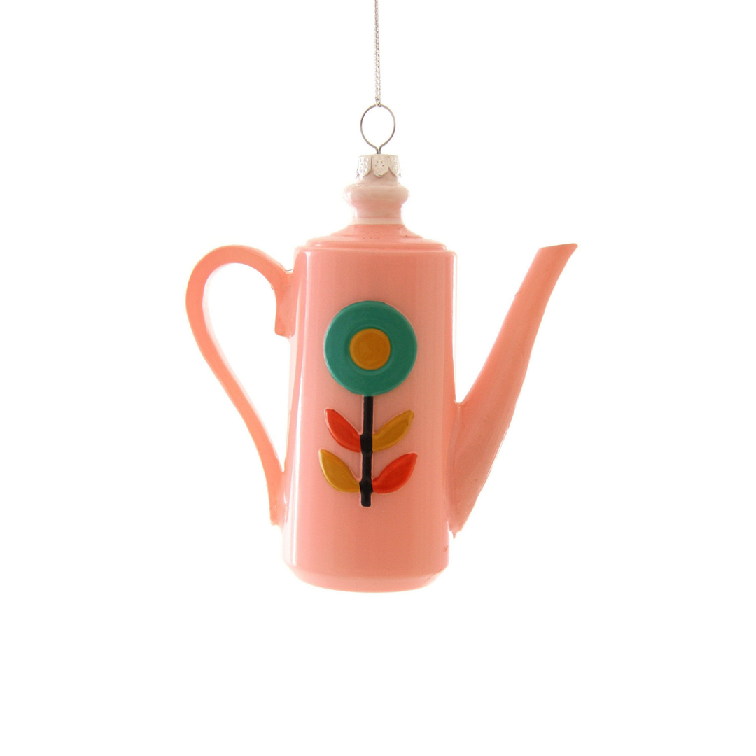 VINTAGE COFFEE POT ORNAMENT Cody Foster Co. Christmas Ornament Bonjour Fete - Party Supplies