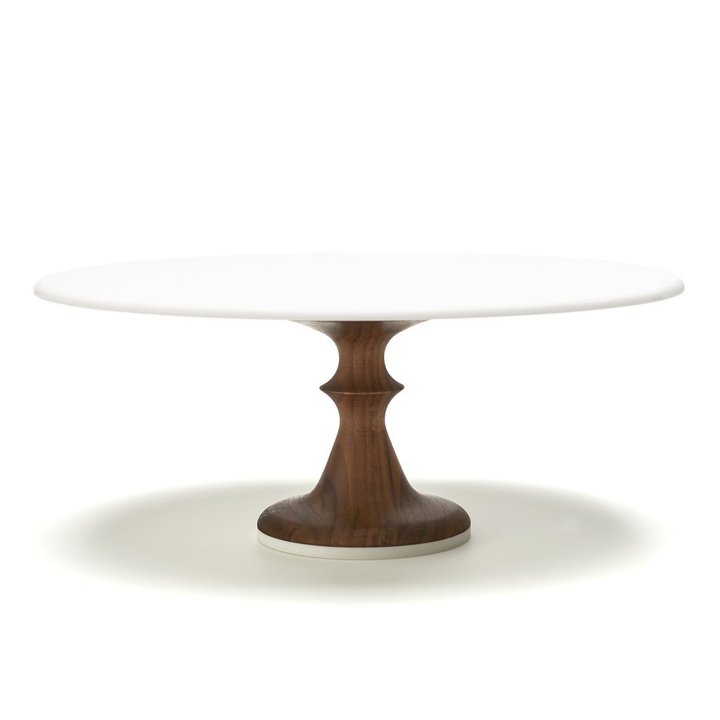 WEDDING CAKE STAND IN WALNUT American Heirloom Cake Stand Bonjour Fete - Party Supplies