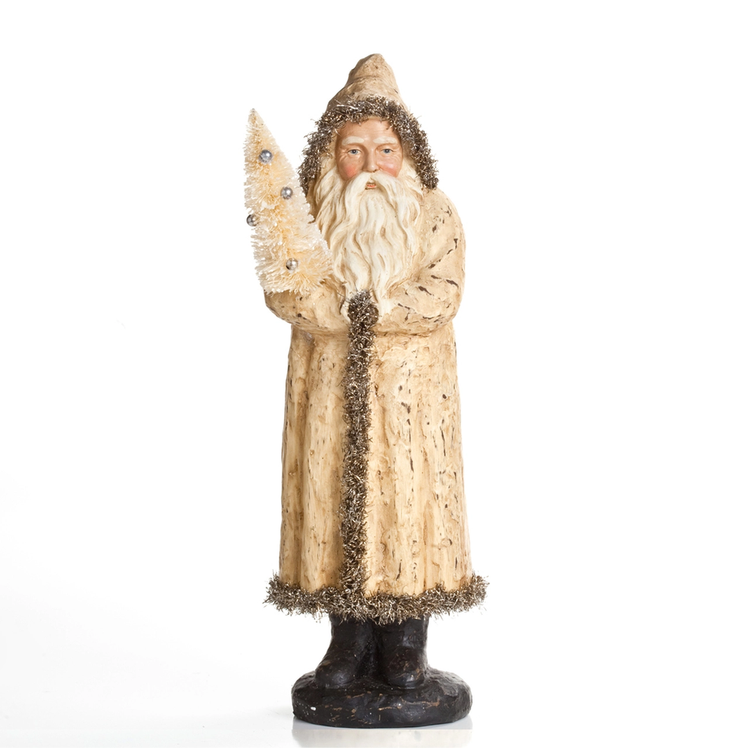 WHITE VINTAGE SANTA Ragon House Santa Bonjour Fete - Party Supplies