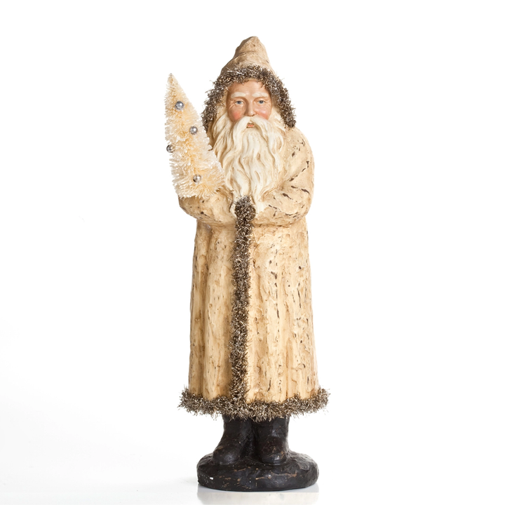 WHITE VINTAGE SANTA Ragon House Santa Bonjour Fete - Party Supplies