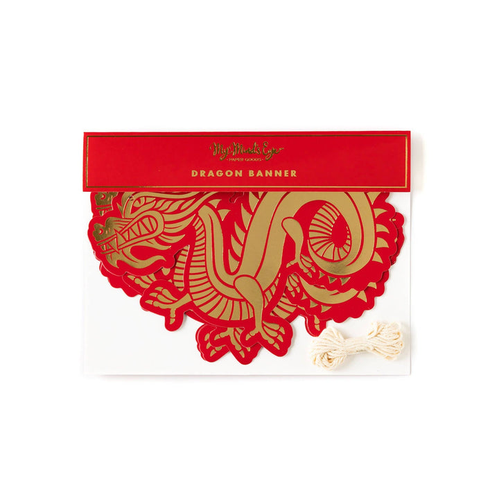 CNY105 - Lunar New Year Dragon Banner My Mind’s Eye Lunar New Year Bonjour Fete - Party Supplies