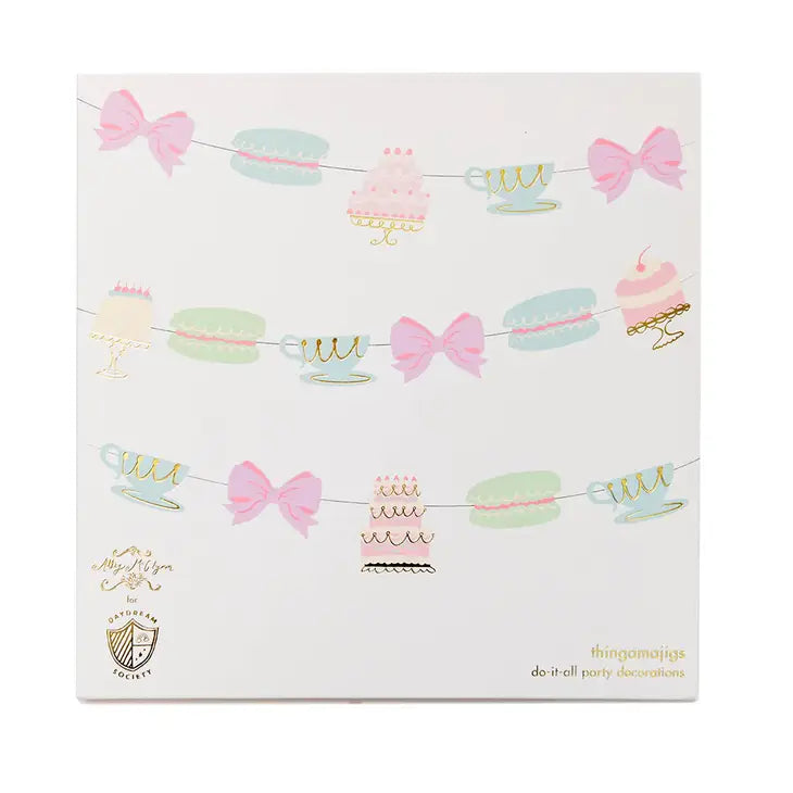 LET THEM EAT CAKE DIE CUT GARLAND Jollity & Co. Napkins Bonjour Fete - Party Supplies