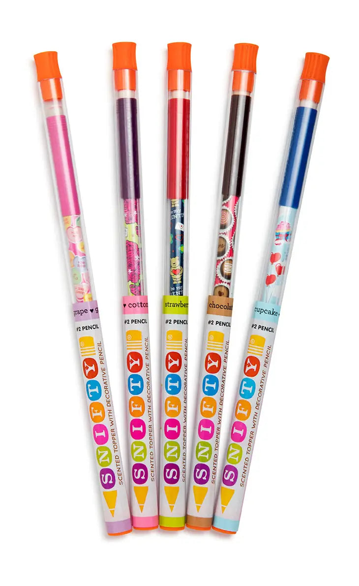 BE MY VALENTINE SCENTED PENCIL TOPPERS 5 PACK SNIFTY 0 Faire Bonjour Fete - Party Supplies