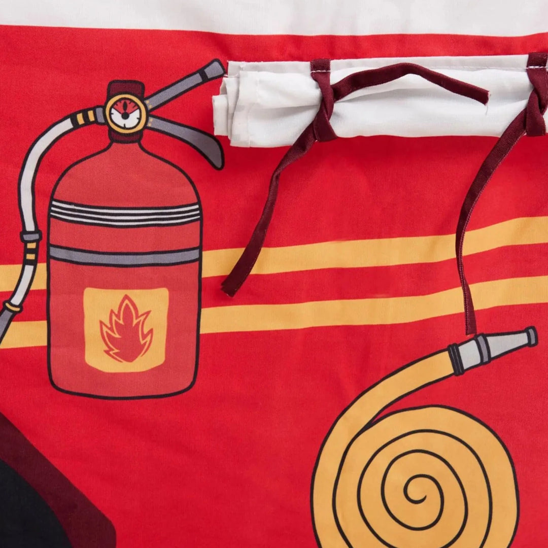 FIRE TRUCK AND STATION TABLE TENT CUBBY Petite Maison Play 0 Faire Bonjour Fete - Party Supplies