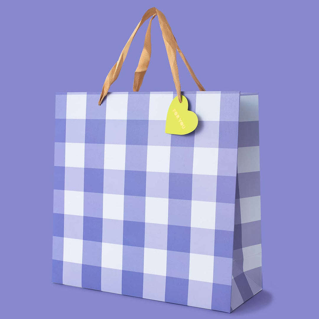 Blue Gingham Gift Bag Bonjour Fete Party Supplies Gift Wrapping