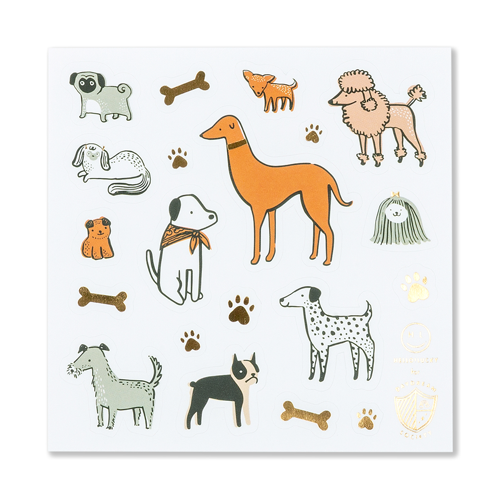 BOW WOW STICKER SET Jollity & Co. + Daydream Society Bonjour Fete - Party Supplies