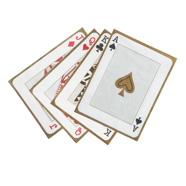 PLAYING CARDS NAPKINS Talking Tables Napkins Bonjour Fete - Party Supplies