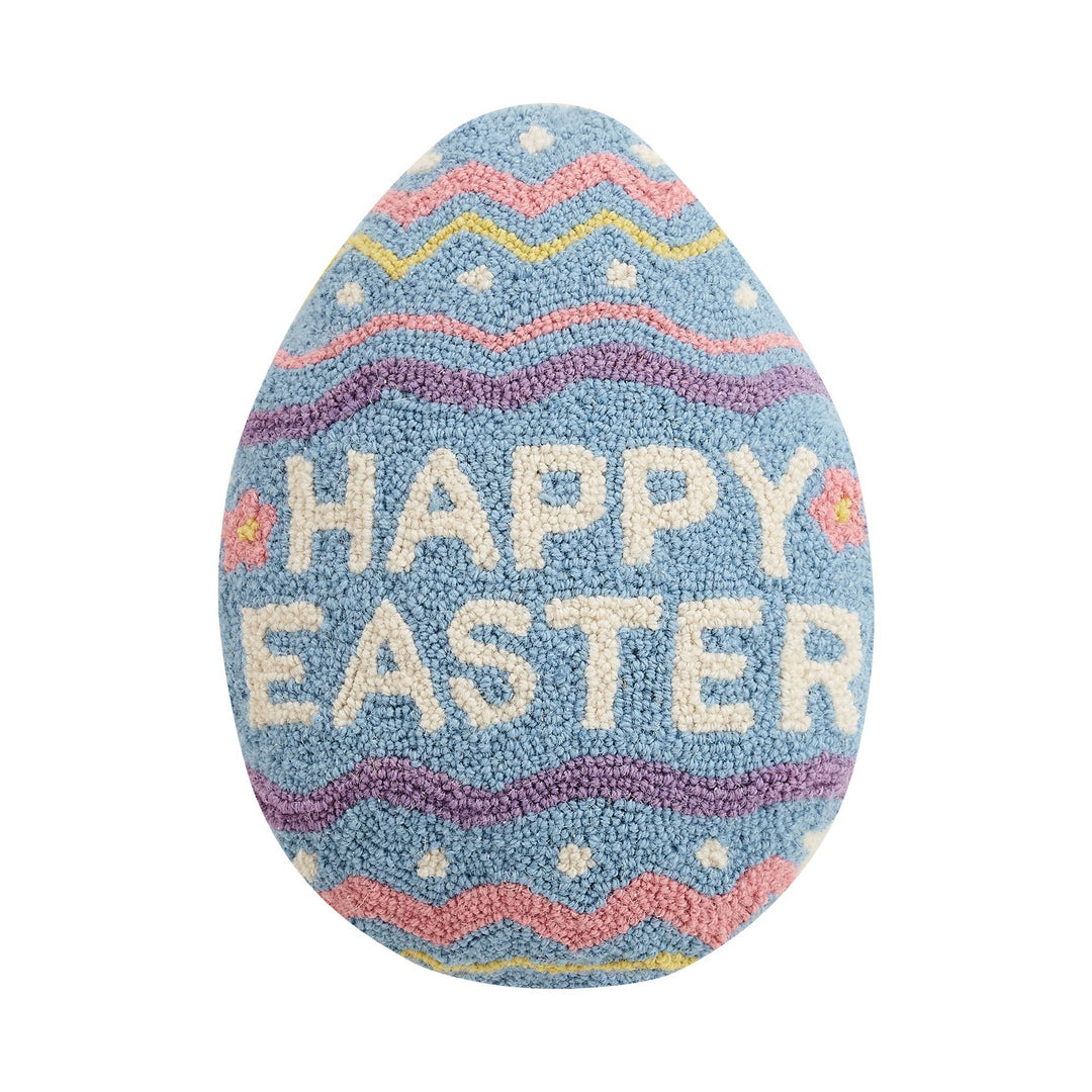 Happy Easter Egg Shaped Hook Pillow Bonjour Fete Party Supplies Easter Home